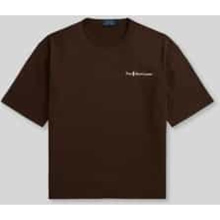 Regular fit T-shirt van puur katoen met logo-stitching