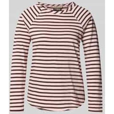 Shirt met lange mouwen met afgeronde zoom