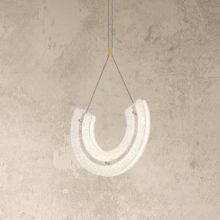 Zambelis Hanglamp 23030, 1-lamp, 3.000 K, glas, goudkleurig