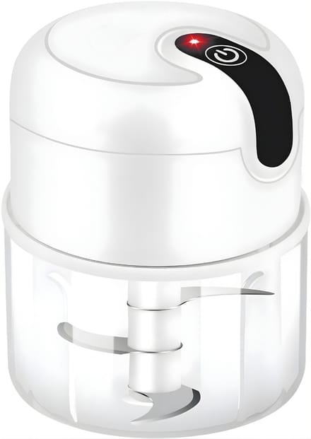 QIN® Hakmolen - Hakmolen Electrisch - Hakmolens - Wit - 9cm x 9cm x 12cm