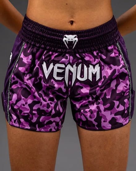 Venum Iris Muay Thai Kickboxing Shorts - Paars Roze - S