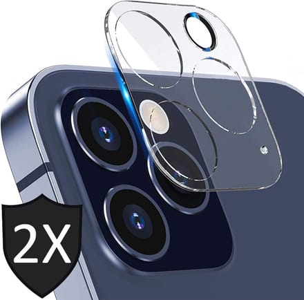 Camera Screenprotector geschikt voor iPhone 12 Pro - 2x Glas Screen Protector