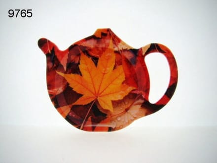 Geharo theetipje herfstbladeren – Melamine – 13 cm