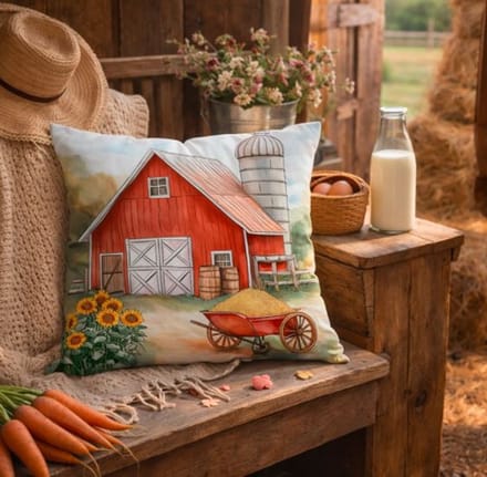 Happy Farm Collection kussenhoes - 45x45 cm