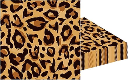 Leopard papieren servetten, 20 stuks - Feestdecoratie, Tafelaccessoires, Diner Servies