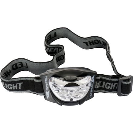 Trespass Begeleiding 3 LED Headtorch (Zwart)