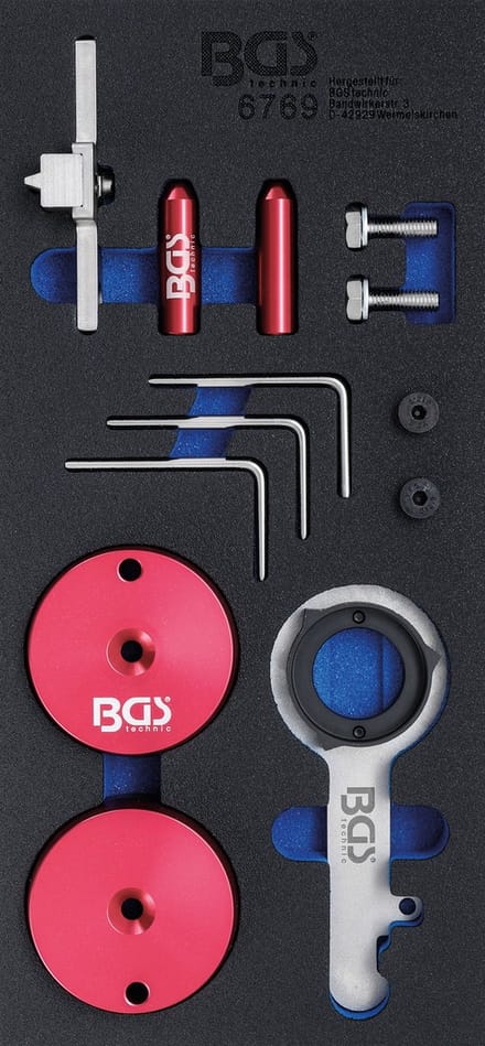 BGS Gereedschapmodule 1/3: Motorafstelset voor Ford 2.0TDCi EcoBlue