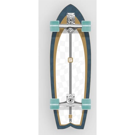 Long Island Longboards Checker 30"x9.75"x19" Surfskate patroon