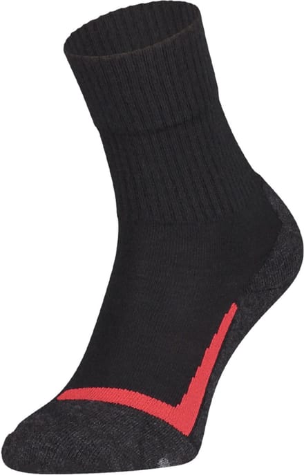 S12 Merino wollen wandelsokken – Black – 39-42