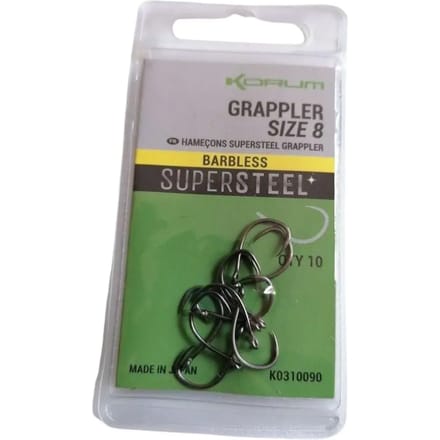 Haken zonder weerhaken Korum grappler (x10)