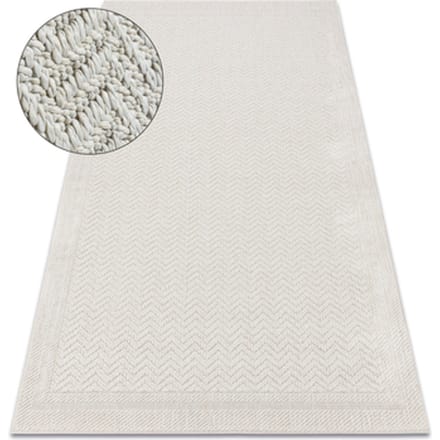 Kleden Rugsx Tapijt ORIGI 3739 crème - Kader, visgraat 155x220 cm