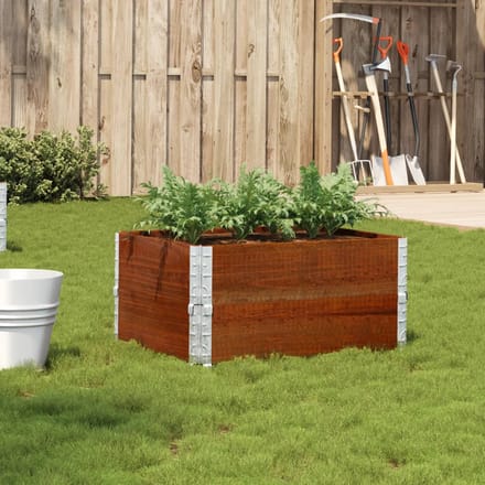 vidaXL - Plantenbak - 80x60 - cm - massief - grenenhout - bruin