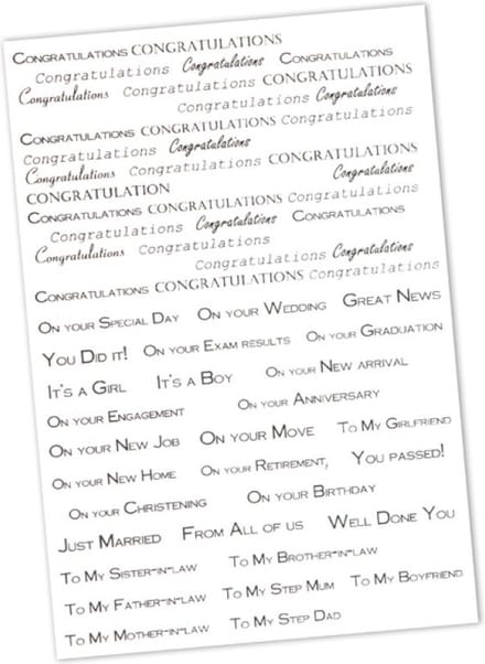 Anna Marie Designs: Special Congratulations Stamp Set