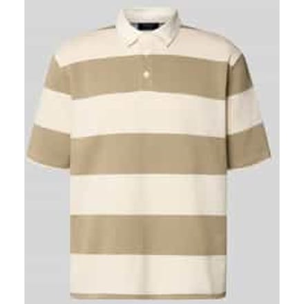 relaxed fit poloshirt in all-over look