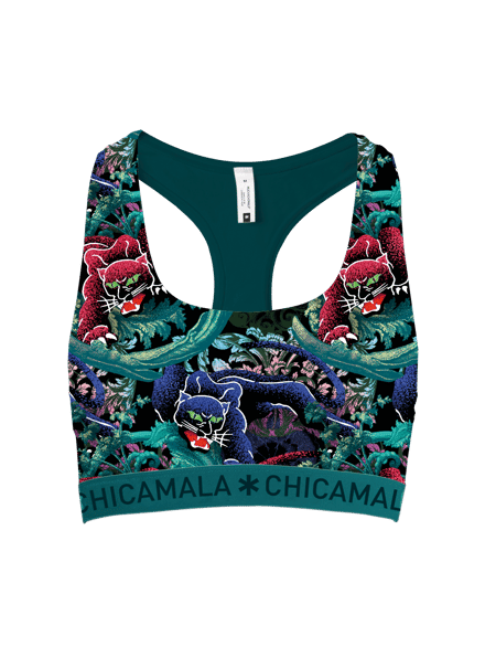 Chicamala Dames BH – 1 Pack – 95% Katoen – Ademend – Onderbroeken Dames – Racerback Top – Normale Lengte