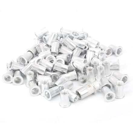 100 stuks Trekmoeren Aluminium Platte Kop Verticaal Hardware Accessoires WJ?30045M10