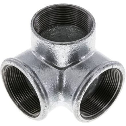 Verdeler 2'' Binnendraad smeedbaar gietijzer 25bar (351.25psi)