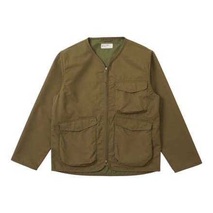 jas Universal Works parachute voering jas geborsteld polytech - khaki
