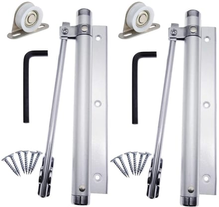 Dailygoods - Licht Duty Aluminium Deur Sluiters - 2 Stuks Automatische Deurdranger