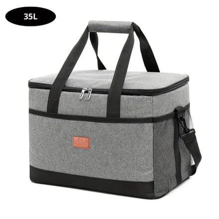 Nivard Koeltas - Koelbox - Koelelementen - Coolbox - Auto - Lunchtas - Strand - Grijs 35L