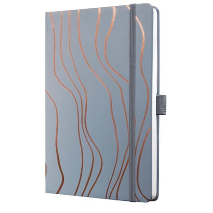 Sigel notitieboek Jolie A5 hardcover 174 pagina's 80 grams lijn Grey Meringue