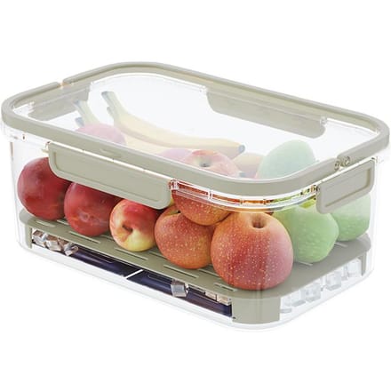 Koelkast Organizer met Deksels & Handvat, Herbruikbare Voedsel Bewaarcontainers Groente Fruit Bewaarders voor groen