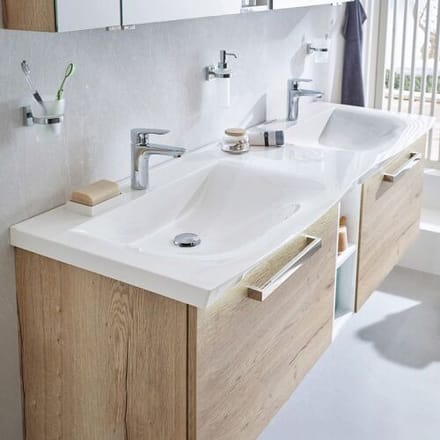 Puris b - maxx evermite® mineral cast double washbasin 171.2 cm, WMS171221804