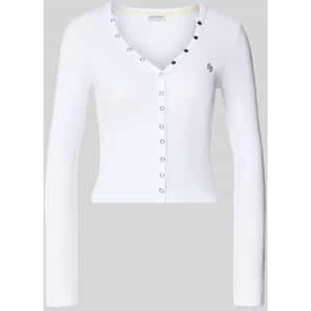 Slim fit shirt met lange mouwen van katoenmix
