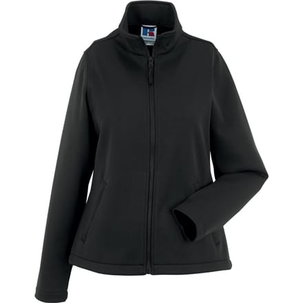 Russell Dames/Dames Slim Soft Shell Jasje (Zwart)
