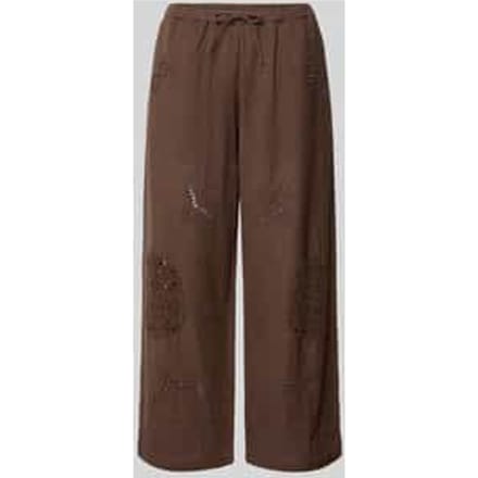 Culotte met ajourwerk en steekzakken