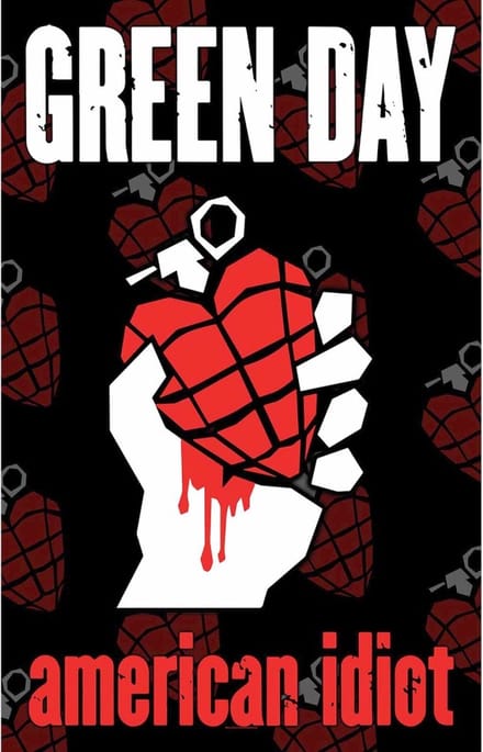 Green Day - American Idiot Textiel Poster - Multicolours