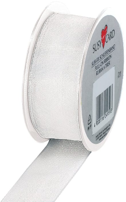 SUSY CARD cadeaulint op spoel Trend, wit