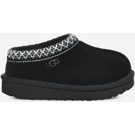 UGG® Tasman II for Kids in Black, Size 4.5, Suede/Polyester/Wool