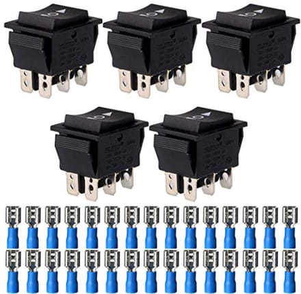 Solidchoice - 5 Stuks Momentary Rocker Switch Toggle Knoppen
