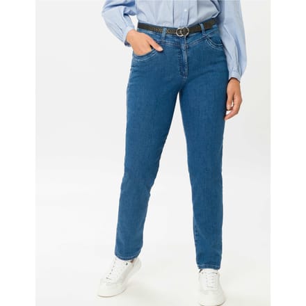 Raphaela by Brax Dames Jeans  Style CAREN NEW STONED, denim blauw regular, maat 42