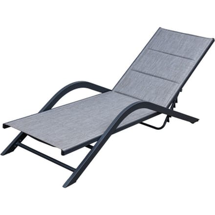 Sens-Line - Trento Loungestoel - 192x60x88cm - Grijs