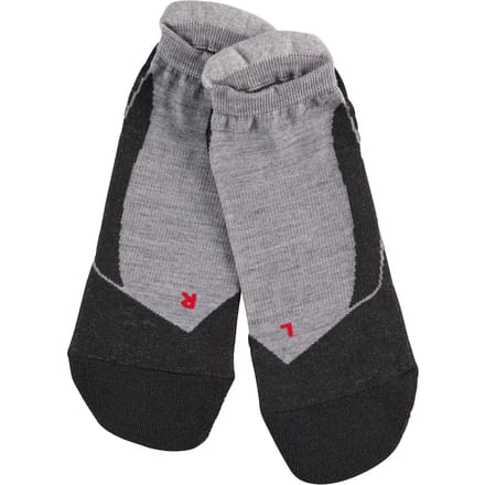 FALKE TK5 Invisible anti-blaar dun wol functioneel materiaal wandelsokken dames grijs - maat 37-38