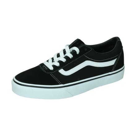 Vans Youth Ward Sneakers - (Suede/Canvas)Black/White
