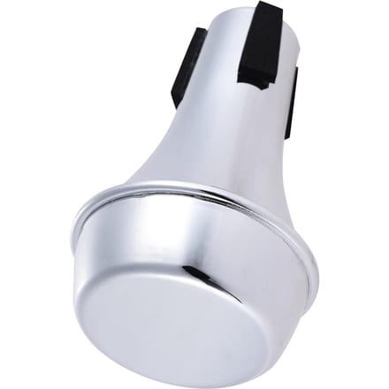 Mini Lichtgewicht Oefentrompet Rechte Demper Demper Sourdine ABS Materiaal zilver