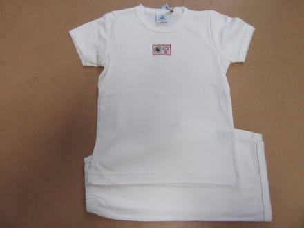 Petit Bateau - Zomer pyjama - Meisje - Gebroken wit - 6 jaar  114
