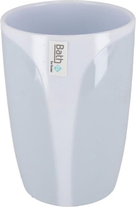 Gerimport Badkamerbeker Napoli 350 Ml Wit/blauw