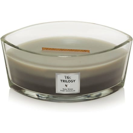 WoodWick Trilogy Ellipse Heartwick Warm Woods 453 g