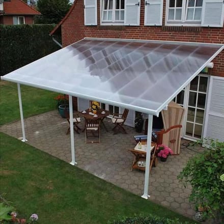 Dakplaat Polycarbonaat - Glasvezelpaneel Plaat - Serre Bekleding - Schokbestendig UV-bestendig - 1x9 meter - Transparant