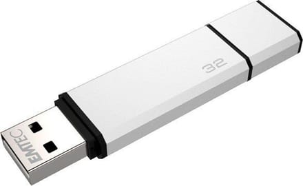 EMTEC II C900 Metal Aluminium Flash Drive - 32 GB - USB Stick - USB 2.0 - Beschermdop - Aluminium