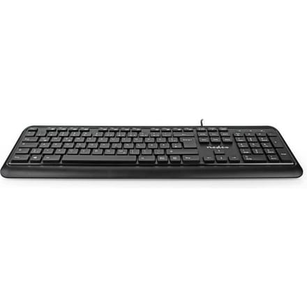 Nedis Bedraad Toetsenbord - USB-A - Multimedia - QWERTZ - Duits - Numeriek toetsenbord