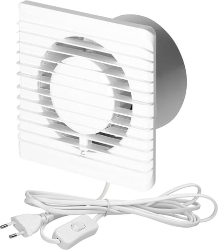Stille Wandventilator Badkamer en Toilet - Hoge Capaciteit Ventilatie