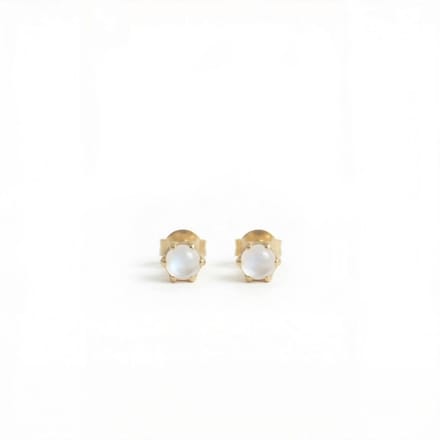 Oorknopjes Geboortesteen Juni Maansteen Goud | cadeau dames