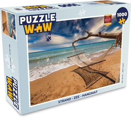 Puzzel Strand - Zee - Hangmat - Legpuzzel - Puzzel 1000 stukjes volwassenen