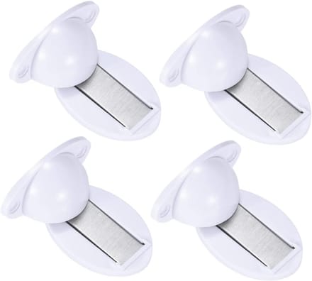 Magnetische Deurstopper - Deurvanger Deurhouder - Muur Beschermen - Zonder Boren - 6.4X4.3 cm - Wit