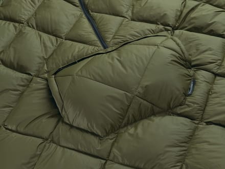 Therm-A-Rest Honcho Poncho Down - Dark Olive - Warme outdoor Poncho